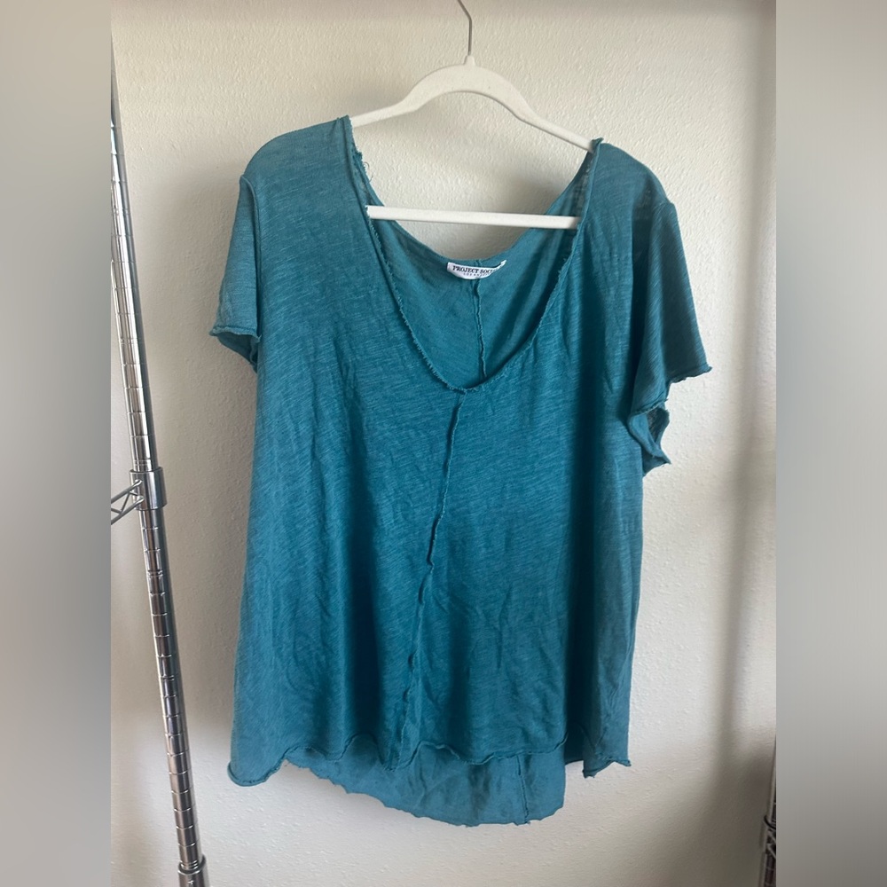 PROJECT SOCIAL T Emerald Green short sleeve Top.